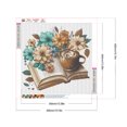 thumbnail image 2 of Pintura De Diamante 5D DIY Kit De Libros De Taladro Redondo Completo Decoración Del Hogar 40x40cm Café, 2 of 9