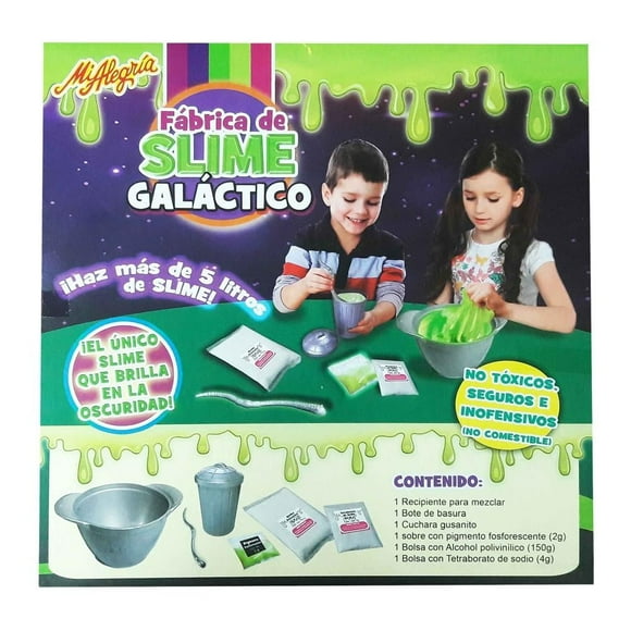 Fábrica de Slime Galáctico Mi Alegría Brilla en la Oscuridad