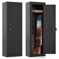 thumbnail image 1 of Gymax 8 Gun Safe w/Storage Shelf & Safety Lock for Home Rifles & Pistols Home Office, 1 of 9