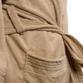 thumbnail image 4 of Bata de baño Magneto Unisex Unitalla Microfibra Textura Algodón Beige, 4 of 4