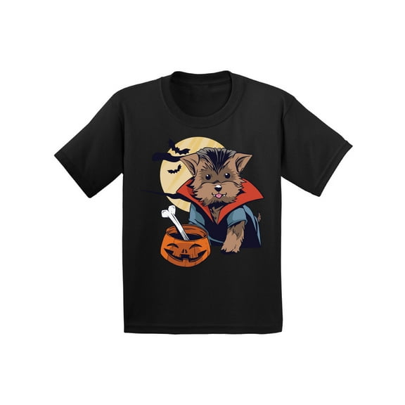 Awkward Styles Halloween T-Shirt Vampire Morkie Toddler Shirt