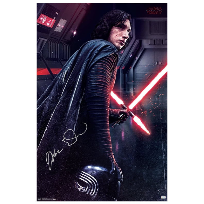 Adam Driver Autographed Star Wars The Last Jedi Kylo Ren Path Of Darkness 22 5x34 Poster Walmart Com Adam Driver Autographed Star Wars The Last Jedi Kylo Ren Path Of Darkness 22 5x34 Poster Walmart Com