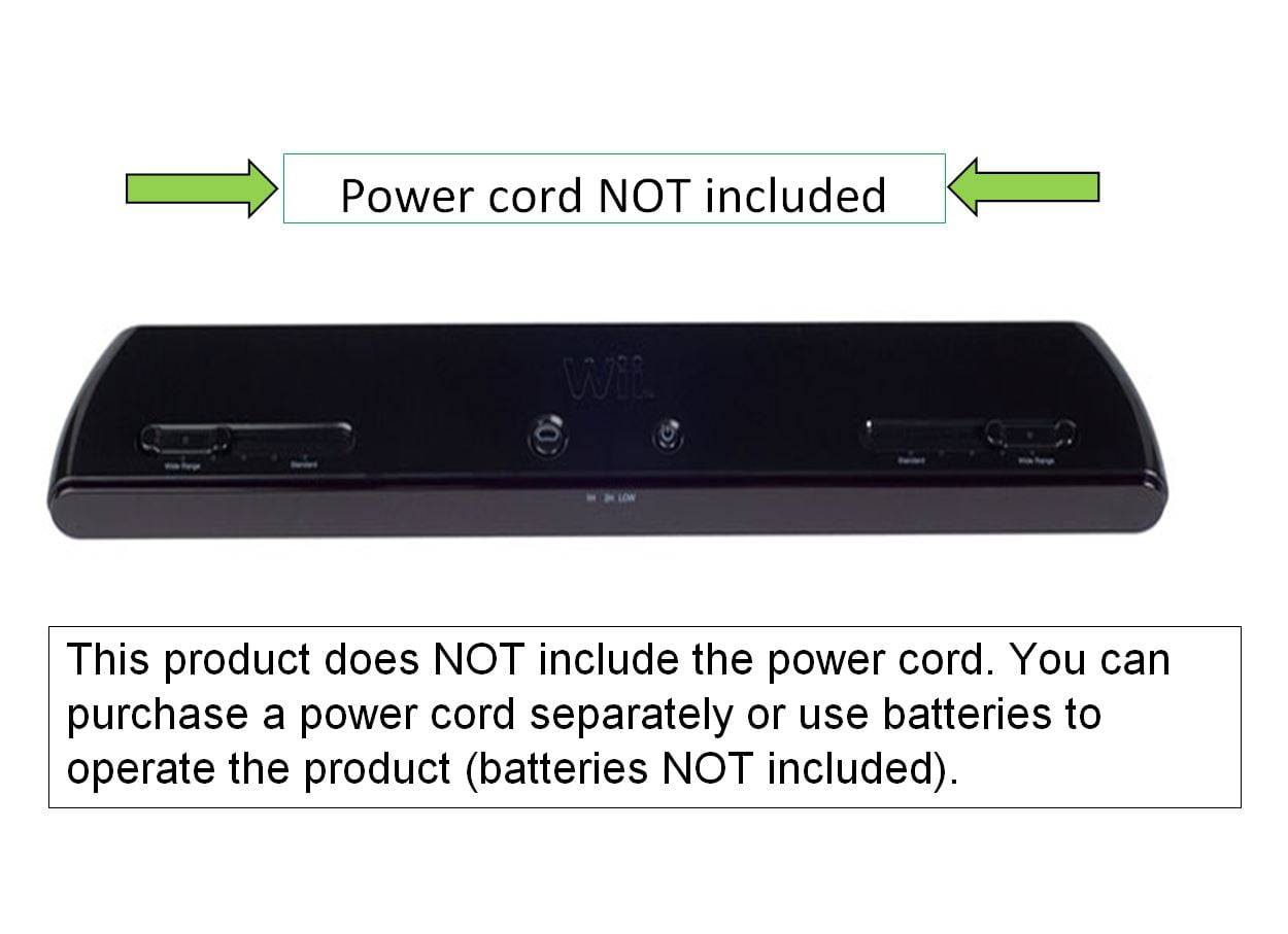 Power A Ultra Wireless Sensor Bar For Nintendo Wii Wii U Black Refurbished Walmart Com Walmart Com