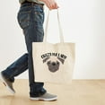 thumbnail image 4 of CafePress - Crazy Pug Lady Tote Bag - Unisex Canvas Tote Bag, Beige, 1-Piece, 4 of 7