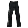 thumbnail image 1 of Pantalones de patinaje para niñas con cristales Mallas de patinaje artístico para mujer negras Flor 160, 1 of 9