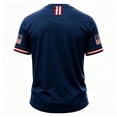 thumbnail image 3 of Zimjoy Men's USA Soccer Jersey Shirts 2026 Country Team Short Sleeve Crewneck Fan International Football Shirt Retro Streetwear Top Red 3XL, 3 of 6