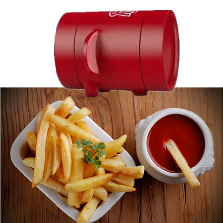 Potatoes Fries Maker - Potato Slicers French Fries Maker Cutter Machine & Microwave Container 2-in-1, No Deep-Fry To Make Healthy Fries (Best Slicer For Sweet Potatoes)