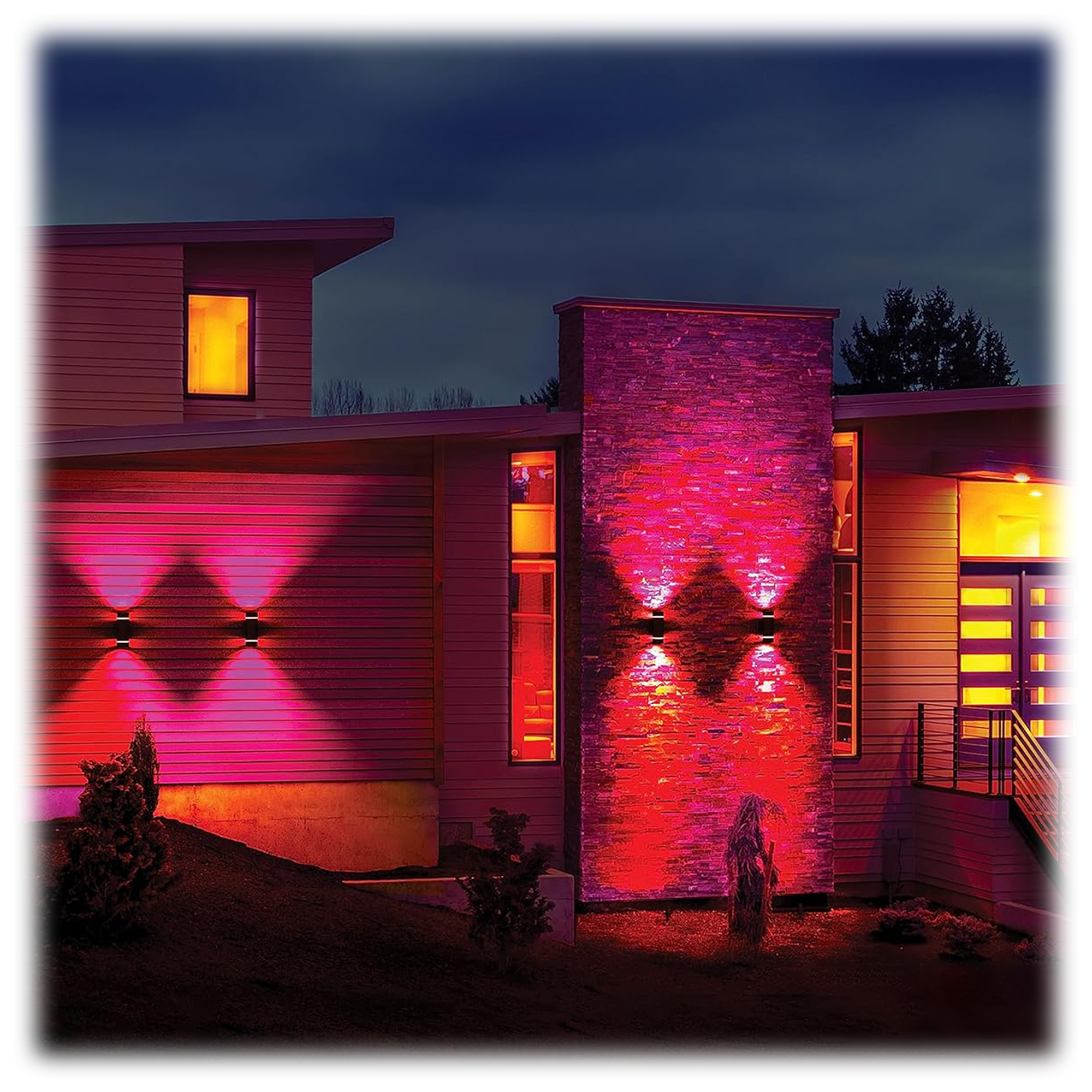 2-Pack: Atomi Smart Wifi Outdoor Wall Sconces