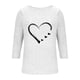thumbnail image 3 of HongQid 3/4 Length Sleeve Womens Dressy Casual Tops Round Neck Tunic Shirts Summer Spring Fall Clothes, 3 of 5