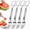 4-Pack, variant on 2-in-1 Stainless Steel Watermelon Slicer Cutter & Fruit Fork, Quick Cube Cutting Melon Cutter Tool, Portable Summer Kitchen Gadget for BBQ Camping Picnic Party