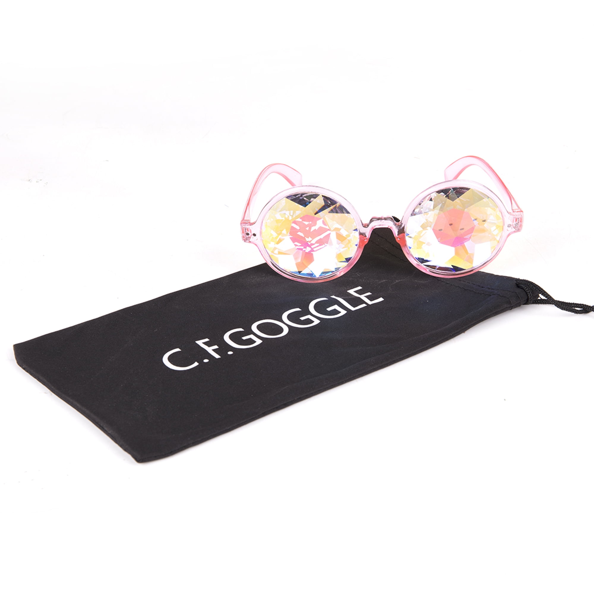 SAYFUT 2Packs Fashion Goggles Mosaic Rainbow Kaleidoscope