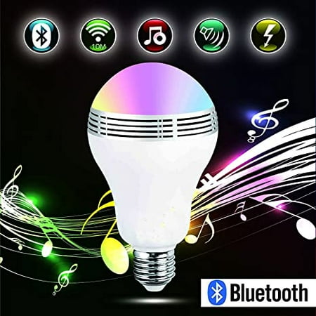 

Ledander 1PCS Bluetooth Light Bulbs Wireless Speaker E27 Smart LED Light Bulb RGB Color Changing Lighting