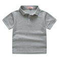 thumbnail image 2 of Fjofpr Toddler Girl Clothes under $5 Toddler Girl Clothes 4T Summer Children's Summer Solid Color Short-sleeved Top Men's And Women's Big Children's Solid Color T-shirt（2-8 Years）, 2 of 2