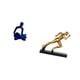 thumbnail image 5 of Figura de pensador abstracto, estatua de corredor, escultura de personaje, adorno coleccionable de resina con acabado flocado, ideal para dormitorios,, 5 of 8