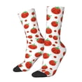 thumbnail image 1 of Fotbe Hand Drawn Tomatoes Calcetas Largas con Estampado para Hombre y Mujer – Calcetas de Compresión Transpirables y Elásticas, Viajar y Uso Diario Talla 5-11, 1 of 6