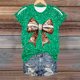 thumbnail image 2 of Blusas de Manga Corta para las Mujeres, Moda Impresa Cuello Redondo Camiseta Superior, Ligero Poliéster Casual, 2 of 5