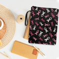 thumbnail image 4 of HELLHERO Ribbon Flowers 1pcs Bible Cover with Waterproof Polyester Fabric Bible Carrier Tote Bag for Prayer Mother 11.42 x 8.66 Inch, 4 of 8