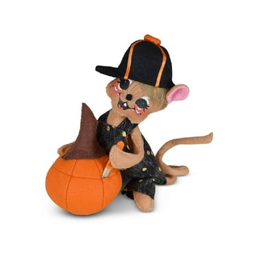 Annalee Dolls 2021 Halloween 6 inch Pumpkin Carving Mouse Plush New with Tag
