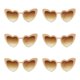 thumbnail image 1 of Gafas de sol con forma de corazón para mujer, gafas de sol Retro de ojo de gato, decoración de compromiso de boda, compras, viajes, accesorios de fiesta, 1 of 4