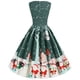 thumbnail image 5 of Vestidos de Navidad Para Mujer Vestido de Encaje Con Estampado Delgado Vestido Sin Mangas Con Cuello Redondo Odeerbi  ODB201001, 5 of 9