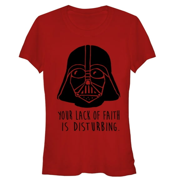 Junior's Star Wars Darth Vader Just Saying  Graphic Tee Red Small