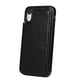 thumbnail image 1 of Funda a prueba de polvo perfecl para iPhoneXR de cuero PU suave Negro, 1 of 7