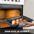 thumbnail image 4 of MF Studio 17 Pieces Cookware & Bakeware Set Granite Nonstick Pots and Pans Set, Black, 4 of 11