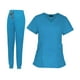 thumbnail image 1 of Uniformes de trabajo de enfermera Traje de enfermera Lavar a máquina Suave y transpirable Resistente al encogimiento Azul Yuyangstore  Uniformes de Trabajo, 1 of 8