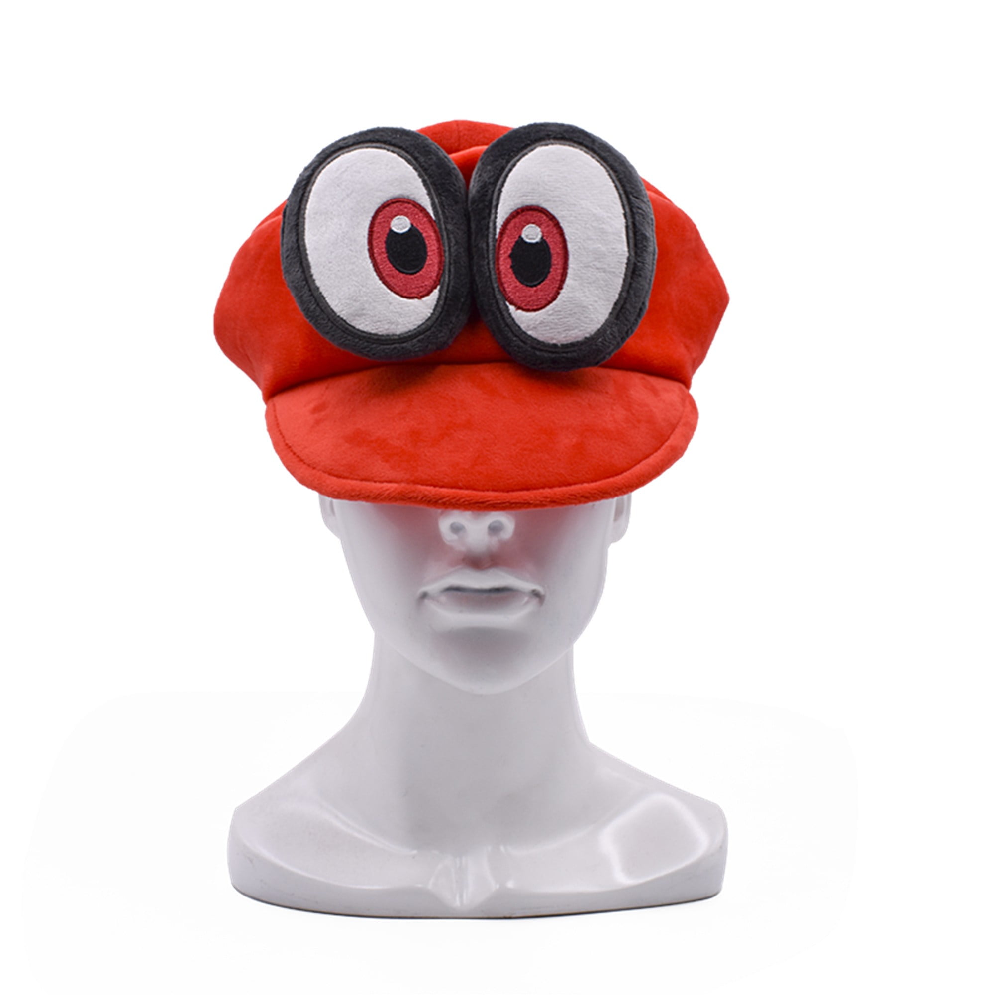 Soplay Super Mario Odyssey Cappy 3D Raised Eyes Plush Hat for Kids Gifts
