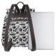thumbnail image 3 of Balery Black White Halloween Mochila de Cuero para Mujeres, Gran Capacidad, Bolsa de Viaje Multifuncional, Mochila de Cuero y Bolsa de Hombro para Mujeres, 3 of 4