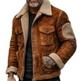 thumbnail image 5 of Men's Premium Shearling Sheepskin Leather Jacket with Warm Fleece Lining Stylish Winter Coat for Outdoor Adventures, 5 of 5