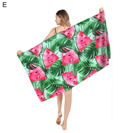 

SUZY Shower Towel Long-lasting Breathable Attractive Double Sided Fleece Shower Towel