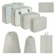 thumbnail image 1 of Cubos de embalaje para viajar, juego de 8 cubos de viaje, organizador de maleta plegable, bolsa de almacenamiento de equipaje ligera, 1 of 6
