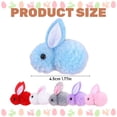 thumbnail image 3 of SSNTSY 1.8" Mini Plush Easter Bunny Felt Rabbit Doll Stuffed Bunny Decor Soft Tiny Easter Ornament for Holiday Basket Stuffers DIY Hair Clip, 3 of 8