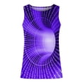 thumbnail image 4 of Mens TanksTawop Mens Tank Tops Round Neck Sports Printed Sleeveless Casual Tank Tops for Men for Men Tank Tops for Men Purple 6xl, 4 of 4