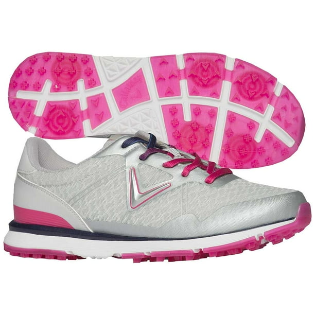 Callaway Women's Solaire Golf Shoes CGW101GRP Grey/Pink 9.5