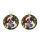 thumbnail image 1 of Adornos navideños Navidad Listado de madera Guirnalda de perro Decoración de árbol de Navidad de madera Wmkox8yii gf8846, 1 of 8