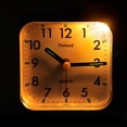 thumbnail image 5 of Tinload - Reloj despertador analógico pequeño con pilas, silencioso, sin tictac, pitidos ascendentes, función de repetición, funciones de luz, fácil de configurar (negro), 5 of 5