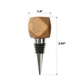 thumbnail image 4 of Better Homes & Gardens Elegant Wine Bottle Stopper Aluminum and Wood, Brown and Silver 3.93", 4 of 9