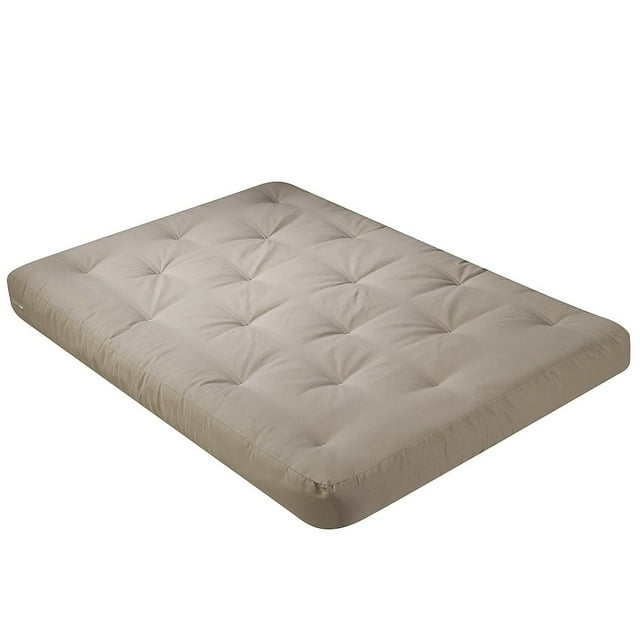 Serta Sycamore Convoluted Full Futon Mattress-Color:Khaki,Size:Queen
