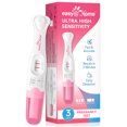 thumbnail image 1 of Easy@Home Trousse de Test de Grossesse pour Détection Précoce, Test hCG Ultra Sensible avec 3 Bâtonnets et 6 Bandes, Poignée Courbée, Résultats Rapides, 1 of 6
