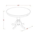 thumbnail image 4 of Modern Farmhouse Table Set - Kitchen Dining Table with Bar Stools - 5 Piece Set, 4 of 5
