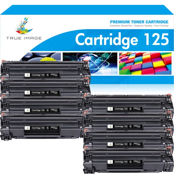 True Image 8-Pack Compatible Toner Cartridge for Canon 125 LBP6000 MF3010 Hign Yeild(Black)