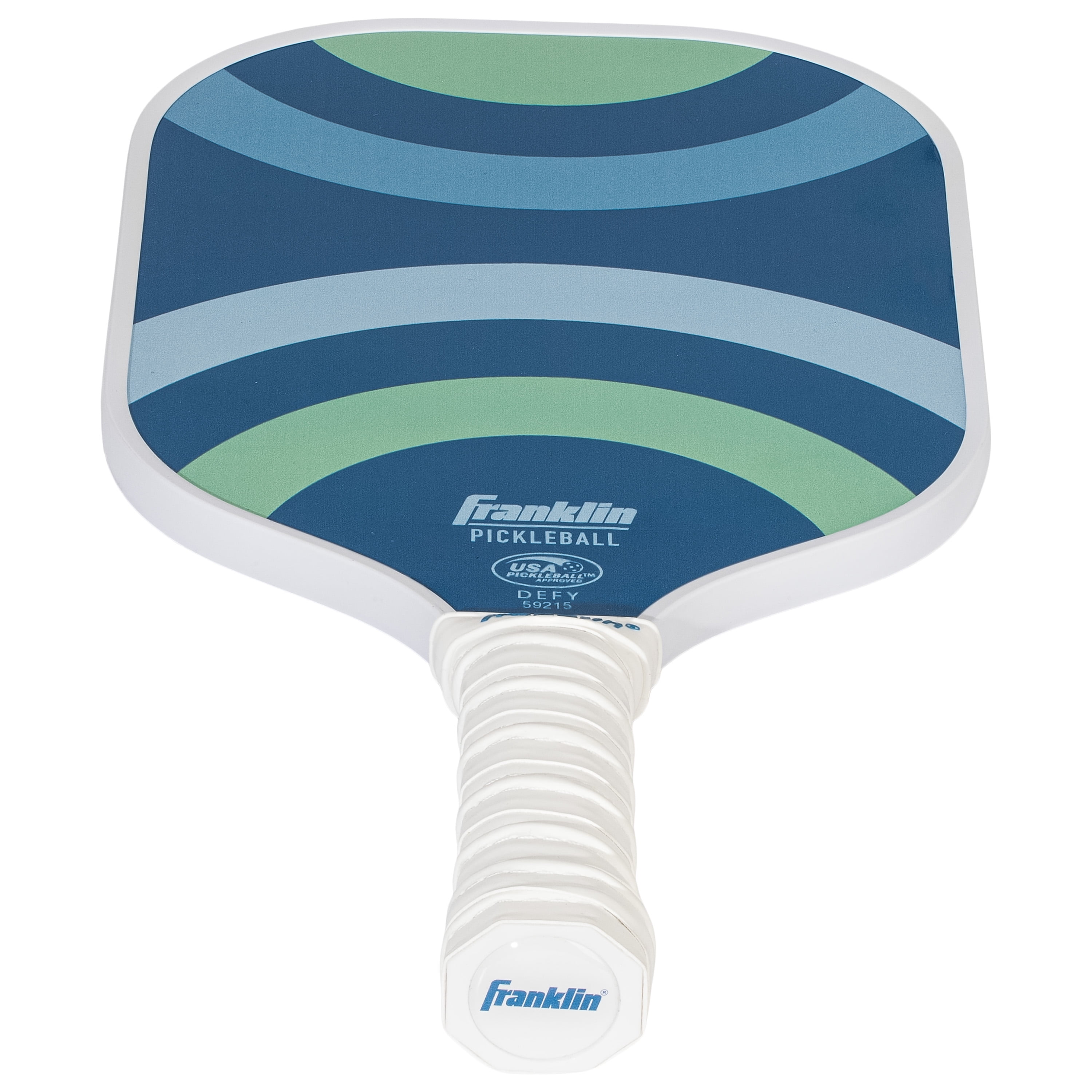 (2 pack) Franklin Sports Polymer Paddle and Ball Set - (2) Fiberglass Pickleball Rackets + (2) X-40 Pickleballs - USAPA Approved - Blue/Orange