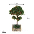 thumbnail image 1 of Dollhouse Miniature Flower Tree Fruit Tree With Plastic Base Micro Landscape Sand Table Train Scenery Moss Bonsai Model Accesso,G,1pc, 1 of 7