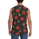 thumbnail image 4 of Fotbe Tomatoes1 Men's Camiseta sin Mangas Estampada para Hombres, Playera Casual para Gimnasio, Entrenamiento, Playa-Small, 4 of 7