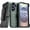 Army Green / Black, variant on Defender Case for Samsung Galaxy S25 Plus with Belt Clip, Kickstand, Dual-Layer, Black