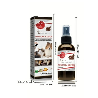 Yegbong Pet Tooth Cleaning Spray, Cats And Dogs Removal Tartar Stains Bad Breath Oral Cleaning Spray