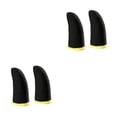 thumbnail image 1 of Maytalsory 2 Pcs Gaming Controller Gloves Touch Screen Anti-skid Elastic Sleeve Fingertips Cover Portable Computer Smartphone Black Yellow 2Set, 1 of 6