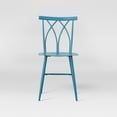 thumbnail image 3 of Lifestyle Solutions Chester Cross-Back Metal Dining Set of 2 Chairs, Blue, 3 of 14